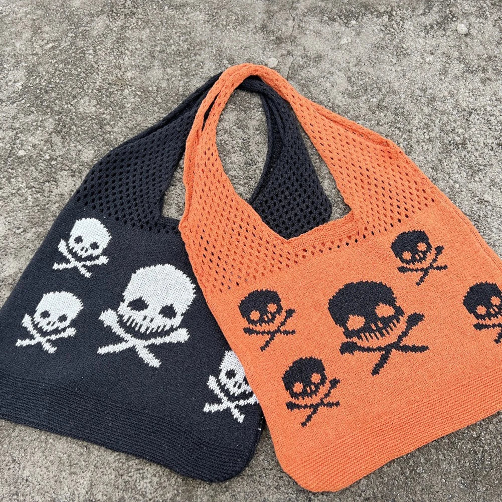 Crocheted Skull Bags
