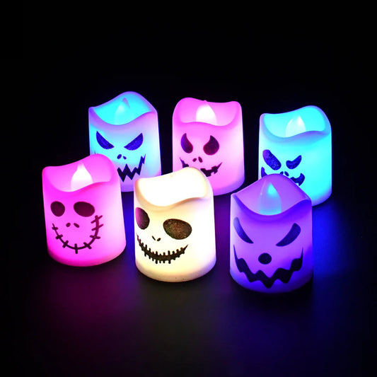 LED Pumpkin Tealights