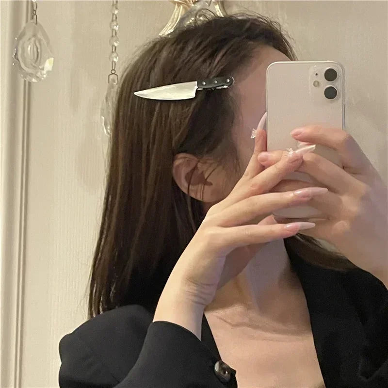 Knife Hair Clip