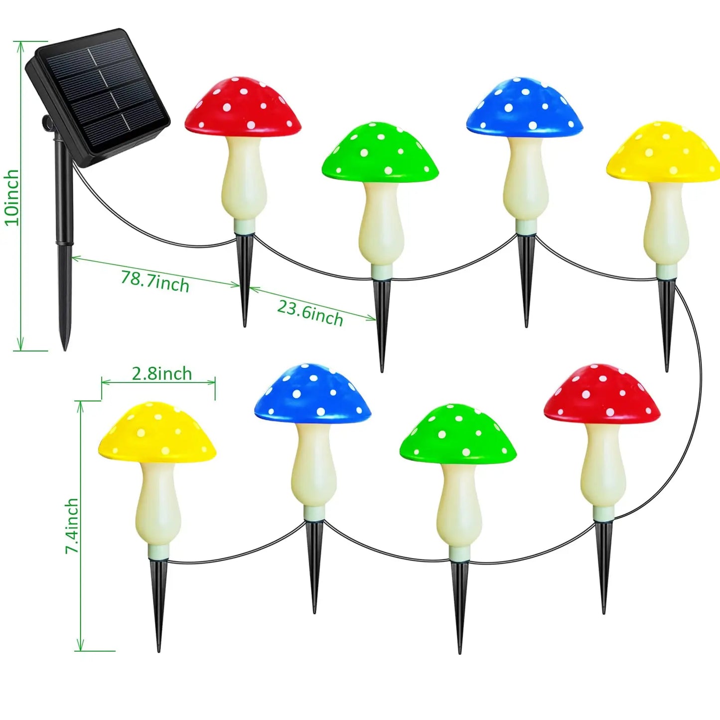 Solar Mushroom Lights