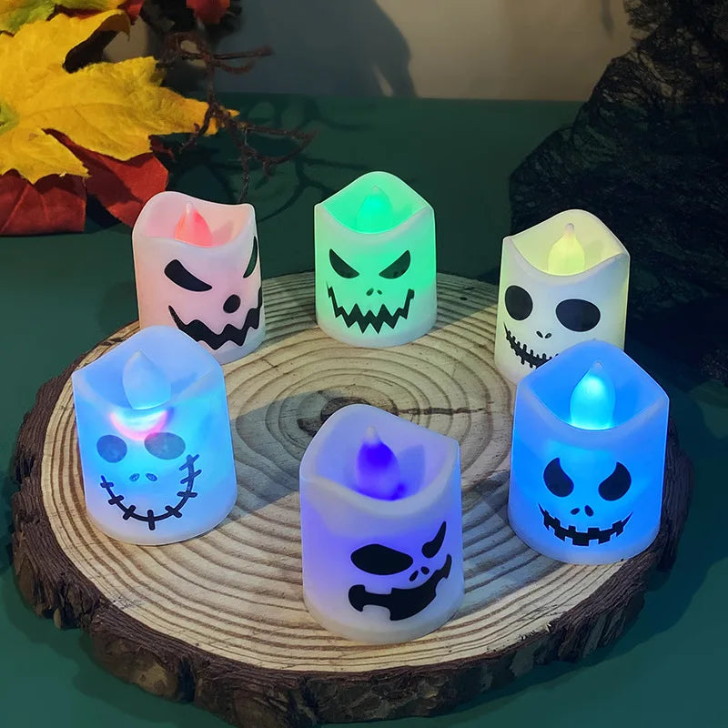 LED Pumpkin Tealights