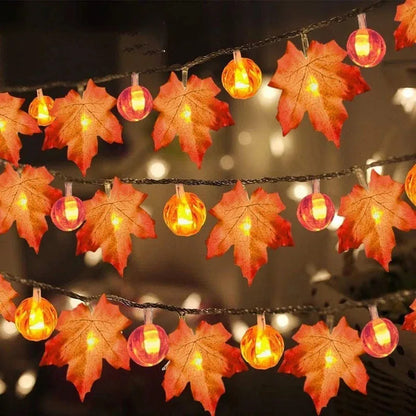 Maple Leaf String Lights