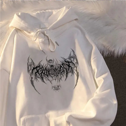 Gothic-Style Skull Hoodie