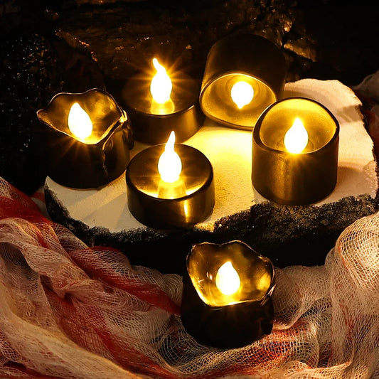 Black LED Candle Lamp