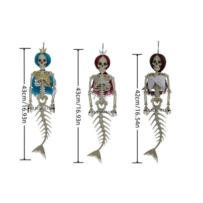 Hanging Mermaid Skeleton