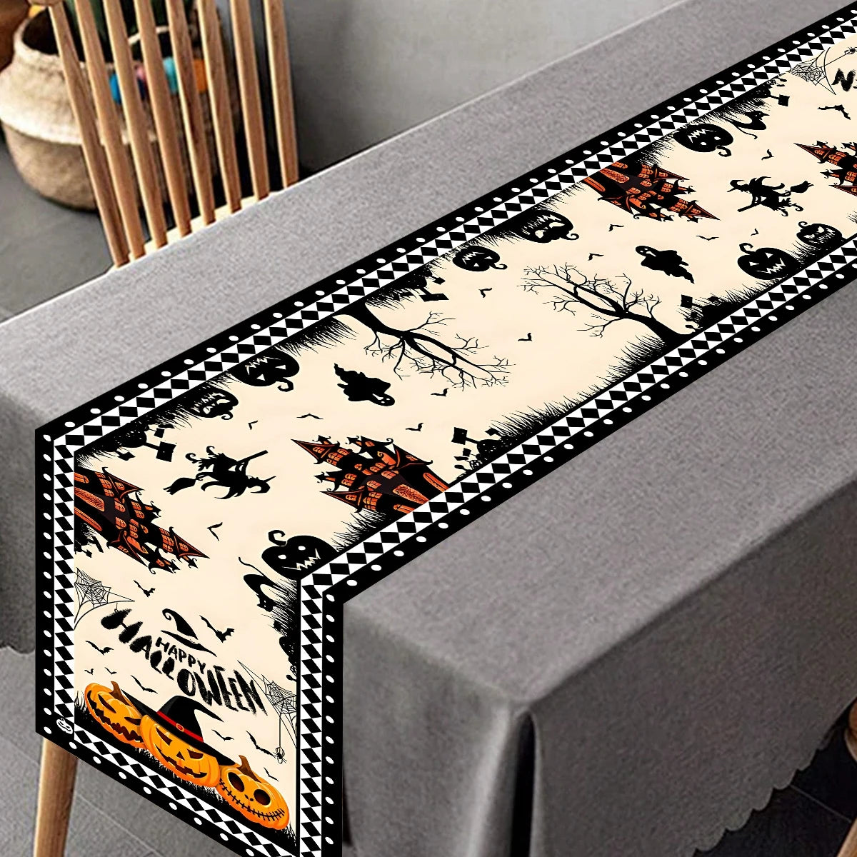 Happy Halloween Table Runner