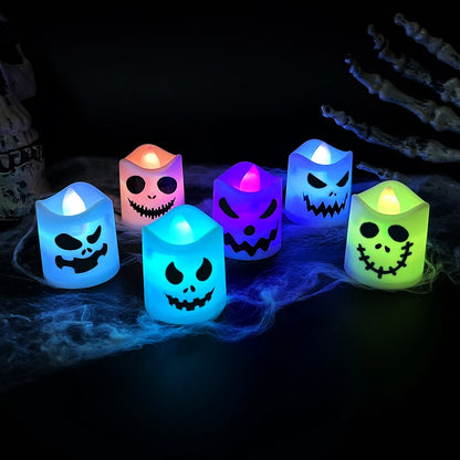 LED Pumpkin Tealights