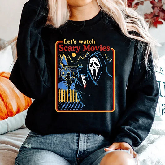 Let's Watch Scary Movies Crewneck