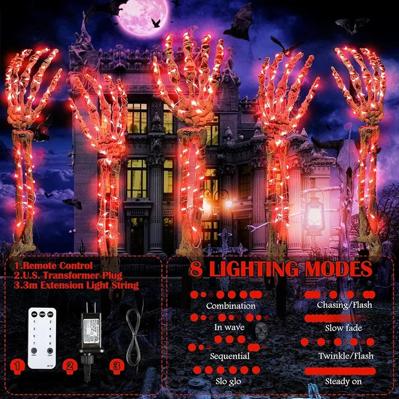 LED Skeleton Arm Stakes