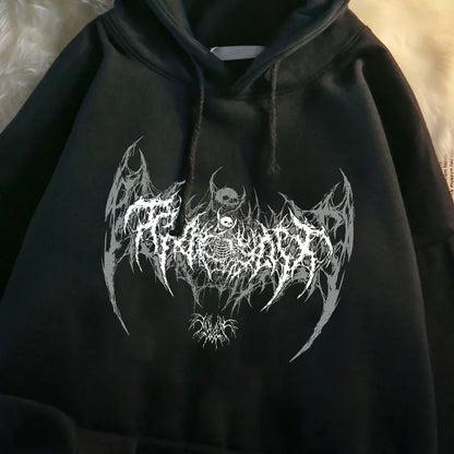 Gothic-Style Skull Hoodie