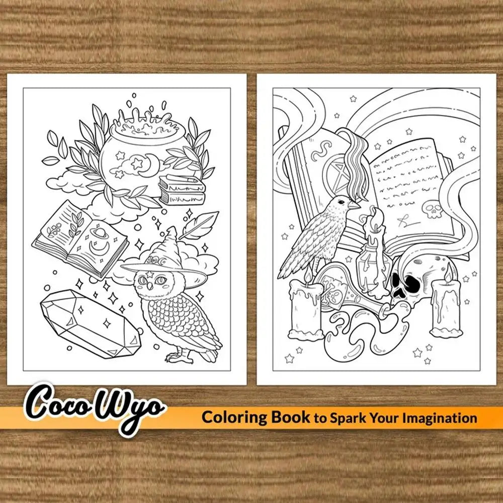 Spooky Cute Coloring Book