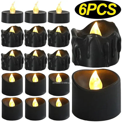 Black LED Candle Lamp