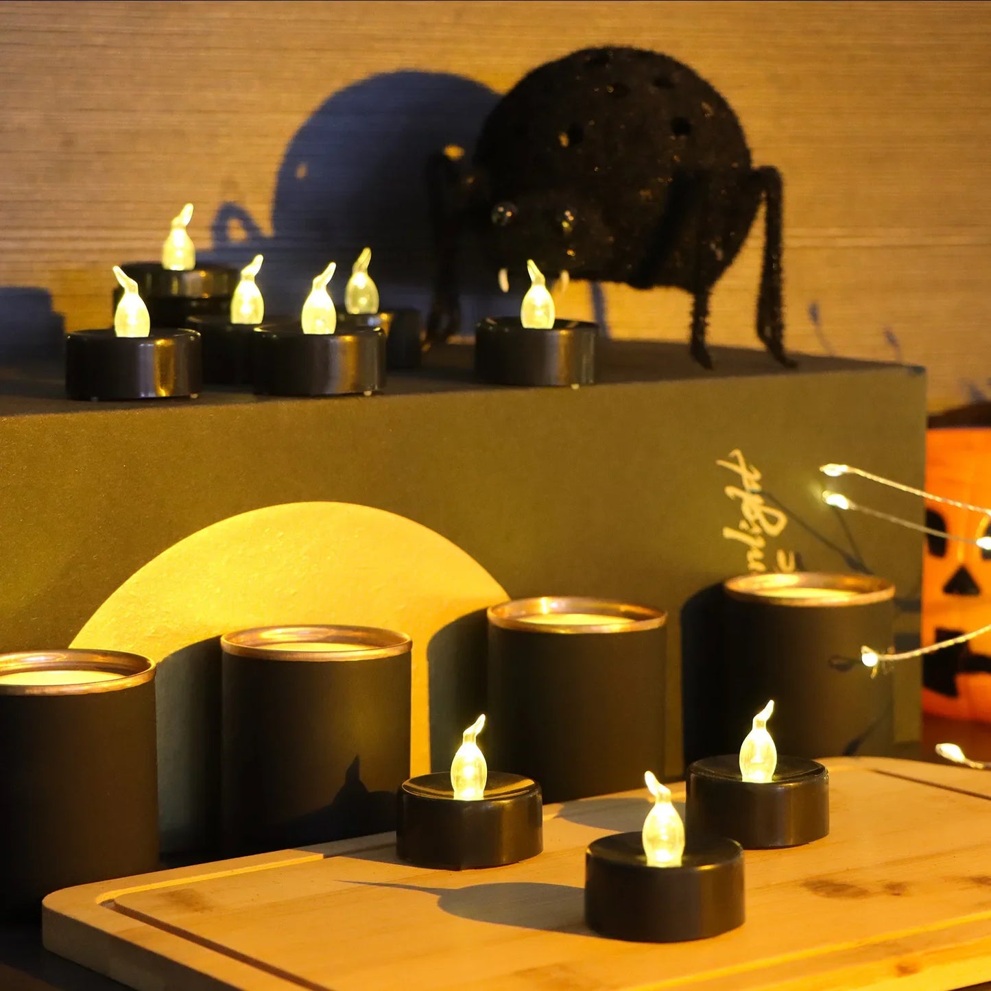 Black LED Candle Lamp