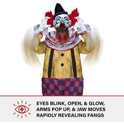 Startling Arms Clown Animatronic