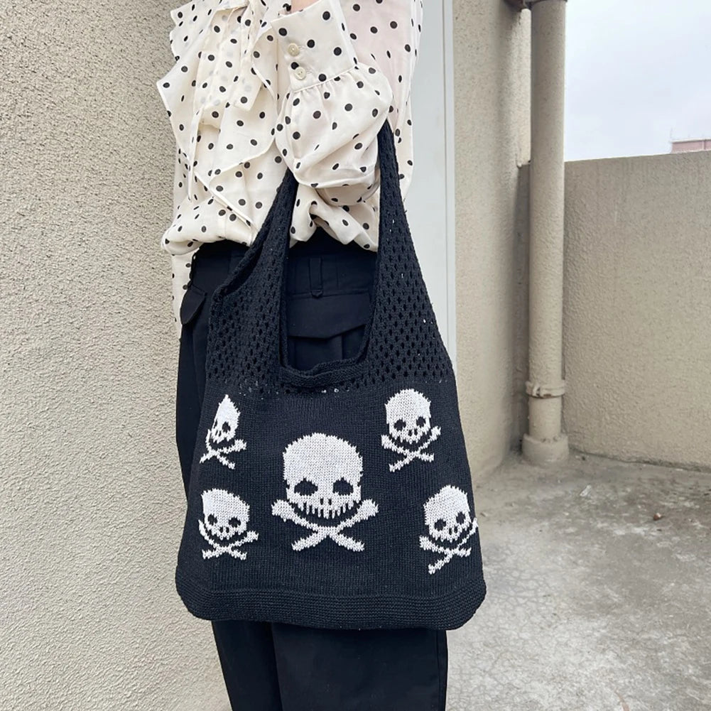 Crocheted Skull Bags