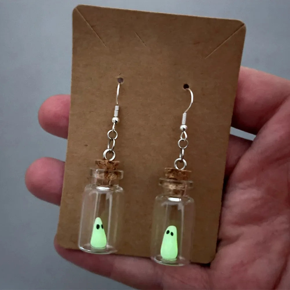 Ghost in a Jar Earrings