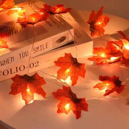 Maple Leaf String Lights