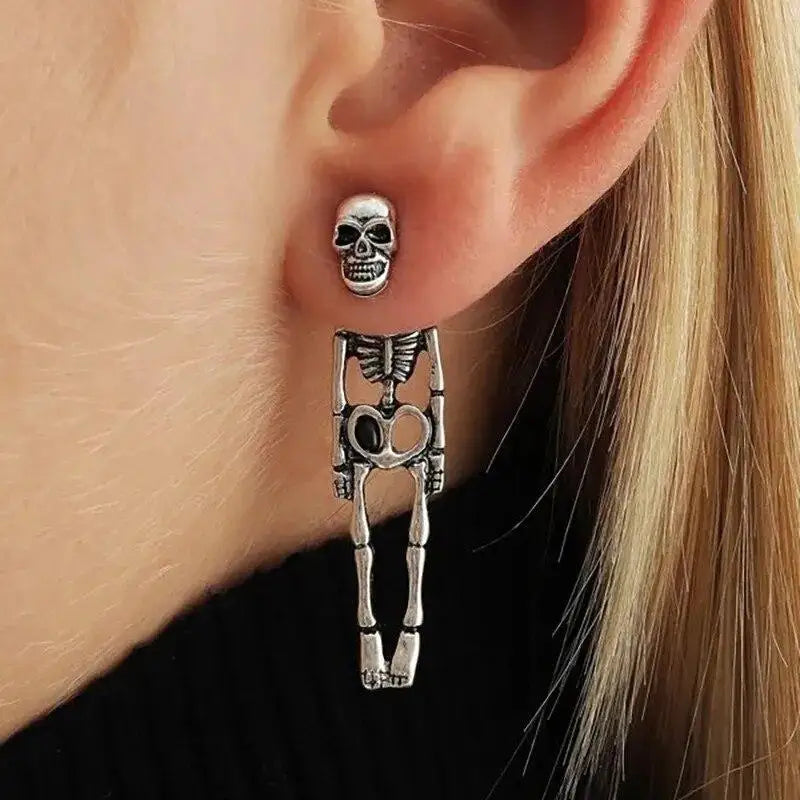 Dangling Skeleton Earrings