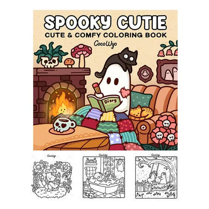 Spooky Cute Coloring Book