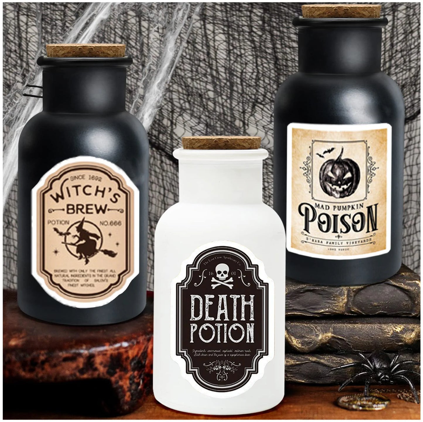 Witch Potion Bottle w/ Stickers